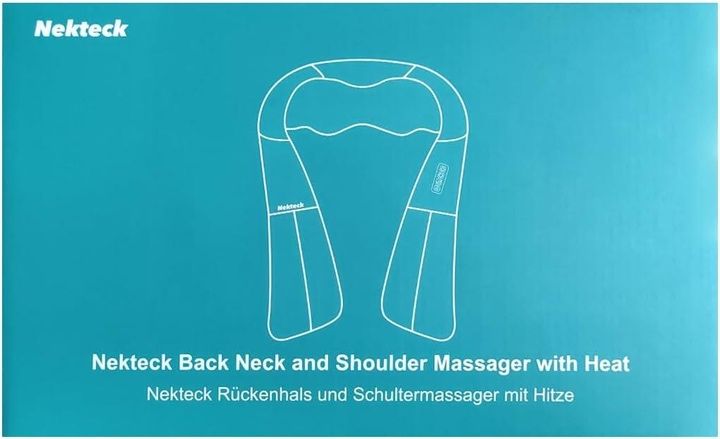 Масажер для шиї та спини з розслабляючим теплом Nekteck Shiatsu