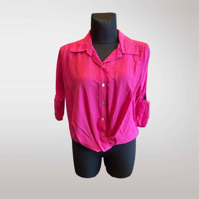 Bluzka Koszula Damska Fuksja