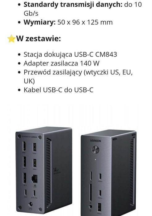 Stacja dokująca UGREEN