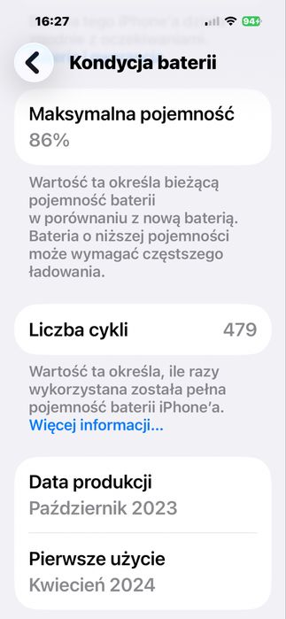 Iphone 15 black 128 Stan perfekcyjny