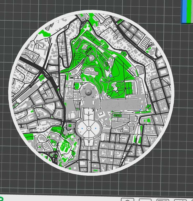 Wydrukowana Mapa dowolnego miejsca na świecie 3D