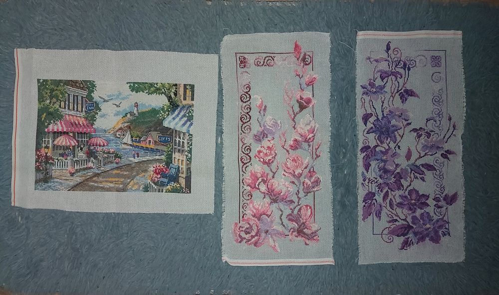 Вышивка. Ручная работа. Крестиком.