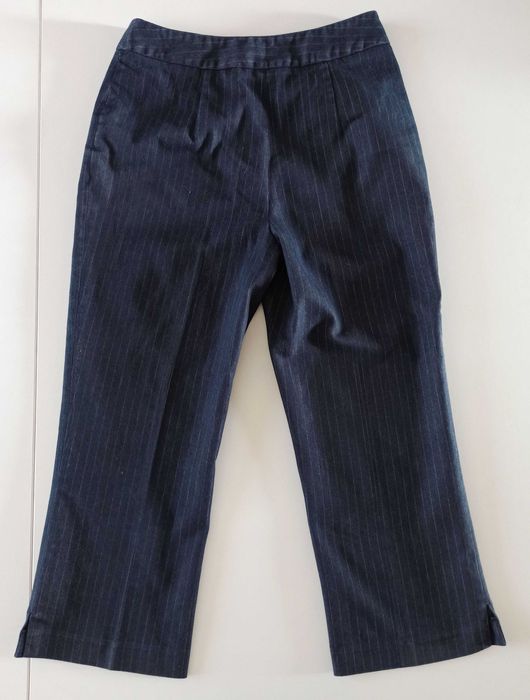 rybaczki damskie nogawka 3/4 granatowe rozmiar 34 jak nowe