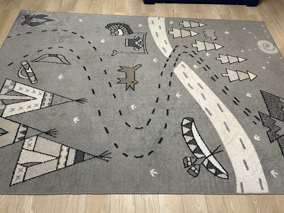 Dywan duży dziecięcy 290x200 szary