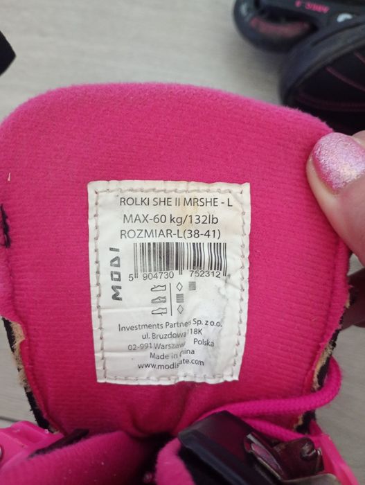 Rolki łyzworolki damskie rozmiar 38-41