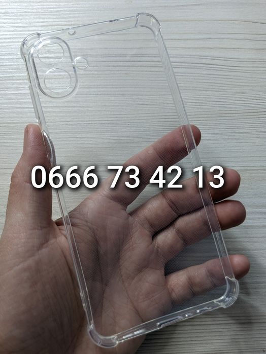 Прозрачный чехол на Samsung A07 противоударный прозорий чохол