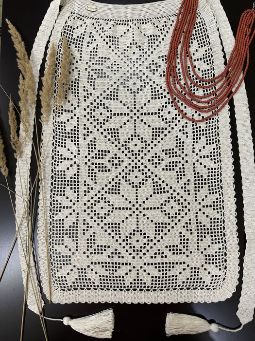 Припинда, фартух гачком, етно стиль