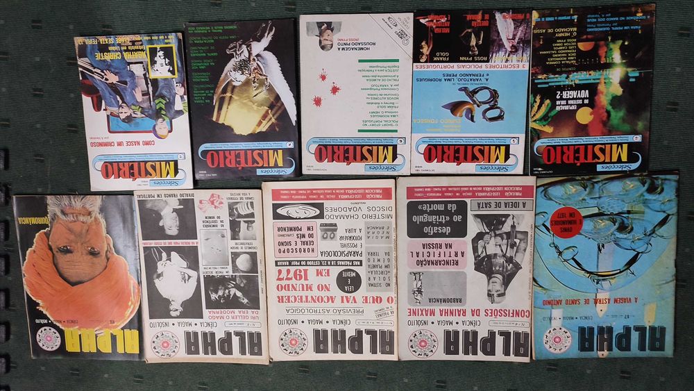 20 Revistas antigas de tema OVNIS, Insólito - Anos 70 e 80
