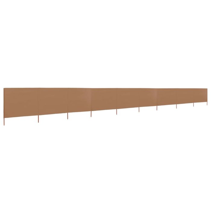 *NOVO* Para-vento com 9 painéis em tecido 1200x120cm cinza-acastanhado