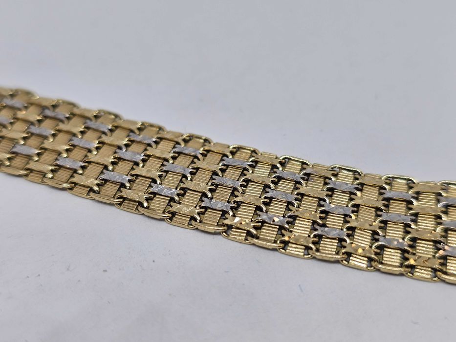 Bransoletka Złota Damska 15,07g P585 17,5cm * Komis Madej Gorlice