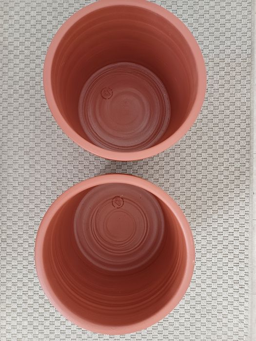 Vasos novos de 26 cm terracota