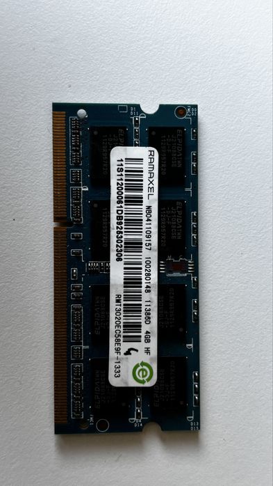 Pamięć RAM Ramaxel 4GB DDR3 1333MHz SO-DIMM