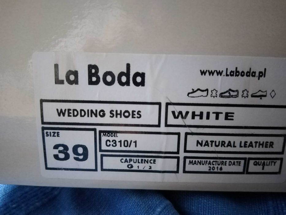 Buty ślubne la Boda 39