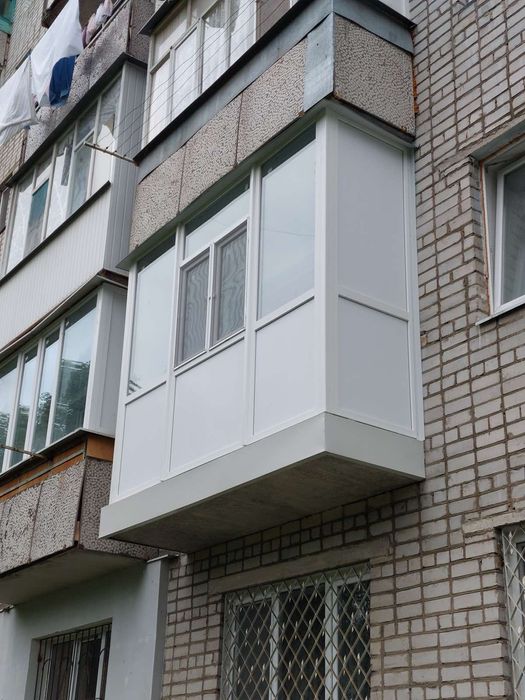 Балкон під ключ. Балконний блок. Установка балкона Вознесенськ.