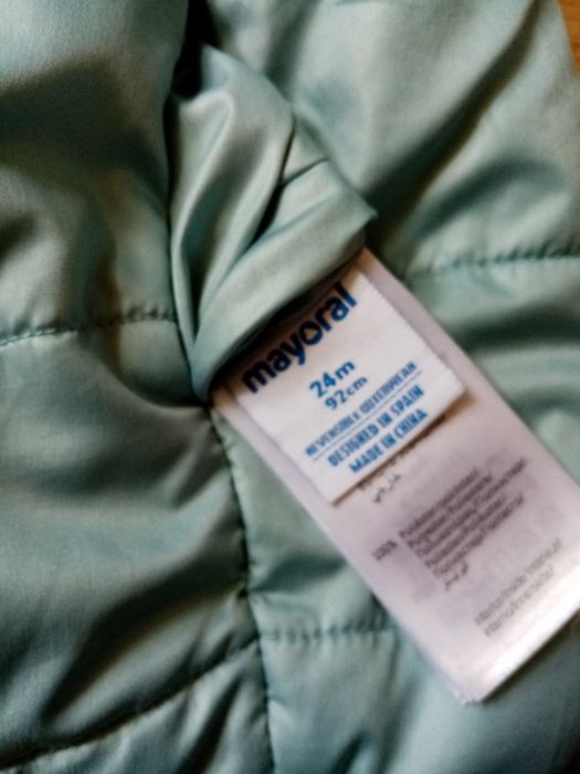 Kurtka zimowa dwustronna dziewczynka 92 mayoral