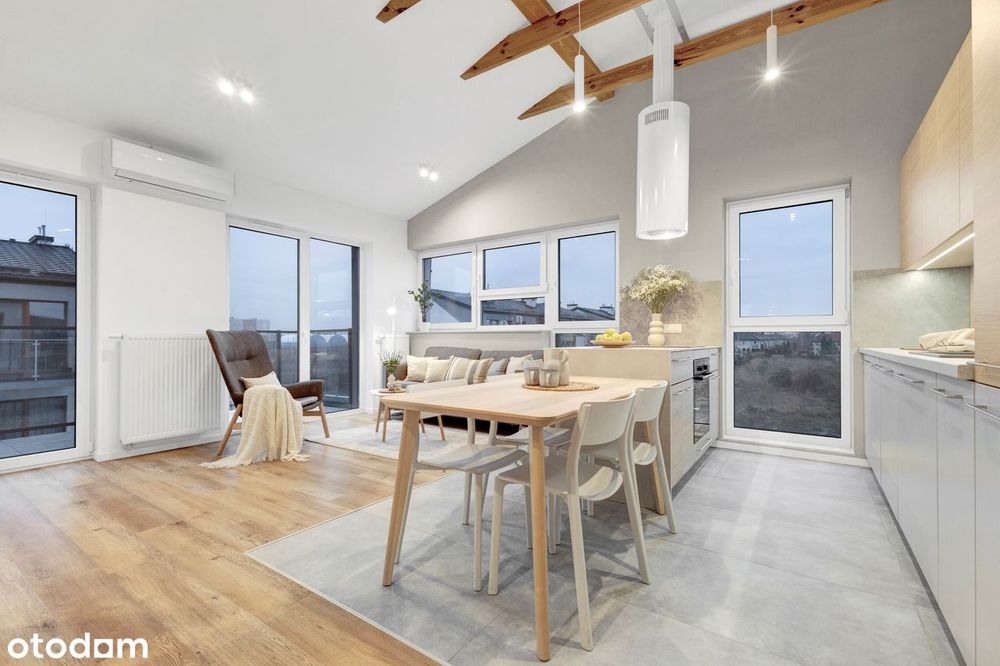 Nowoczesny loft na 3 strony świata z garażem