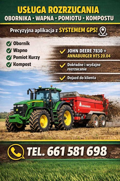 Rozrzucanie wywóz obornika wapna pomiotu kompostu adapter talerzowy