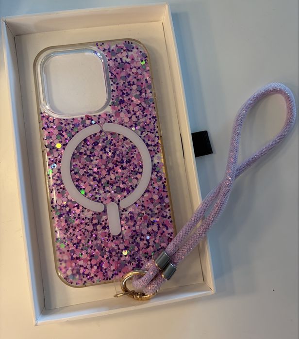 Oryginalna, nowa obudowa La Casa de Las Carcasa ze smyczką iphone 15