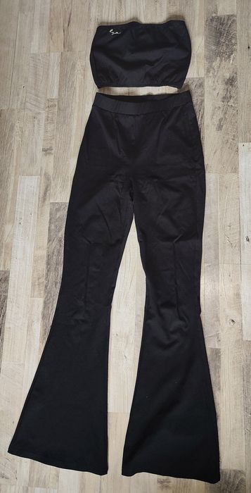 Komplet By me Top , spodnie dziwny rozmiar S czarny