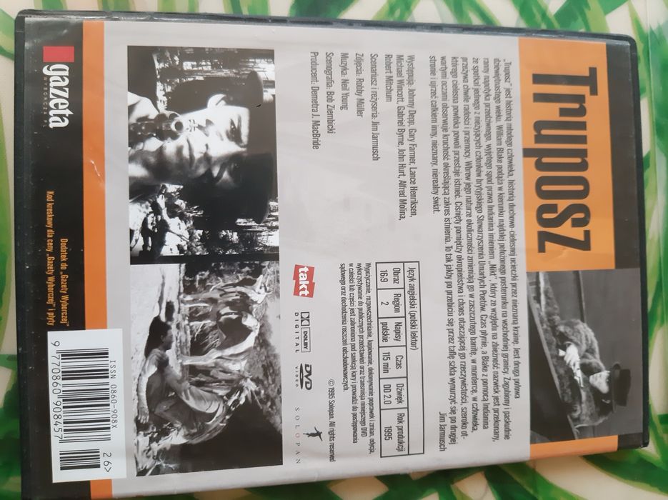 Film DVD Truposz Johnny Depp Jim Jarmush