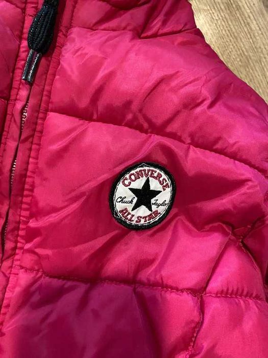 Kurtka z kapturem jesień zima Converse różowy 152-158 woman girl style