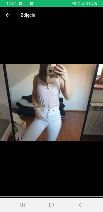 Bokserka bluzka na ramiączkach