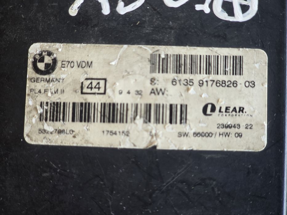 Centralina Módulo Luz FRM2 VDM Bmw x5 x6 e70 e71  2008- EPC OEM