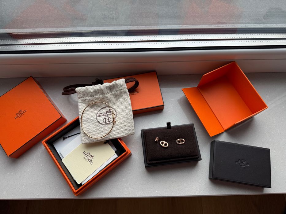 Zestaw biżuterii Hermes Farandole kolczyki i bransoletka nowe