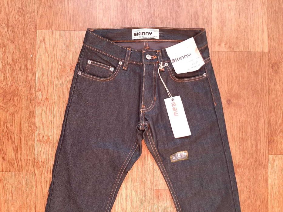 Джинсы синие на мальчика topman англия w26" skinny , 100% хлопок