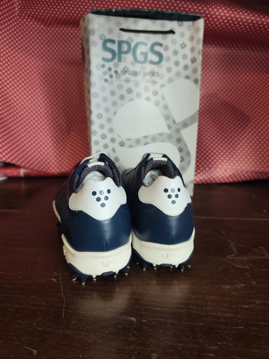 Sapatilhas de golfe em pele