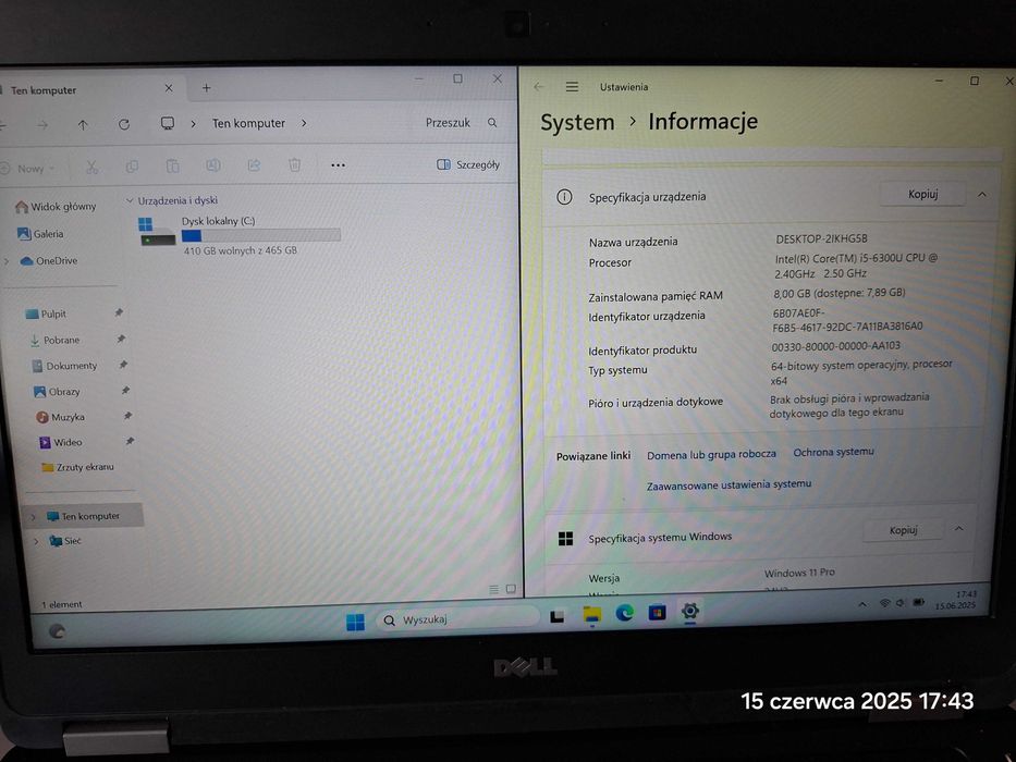 Notebook DELL Latitude E5470