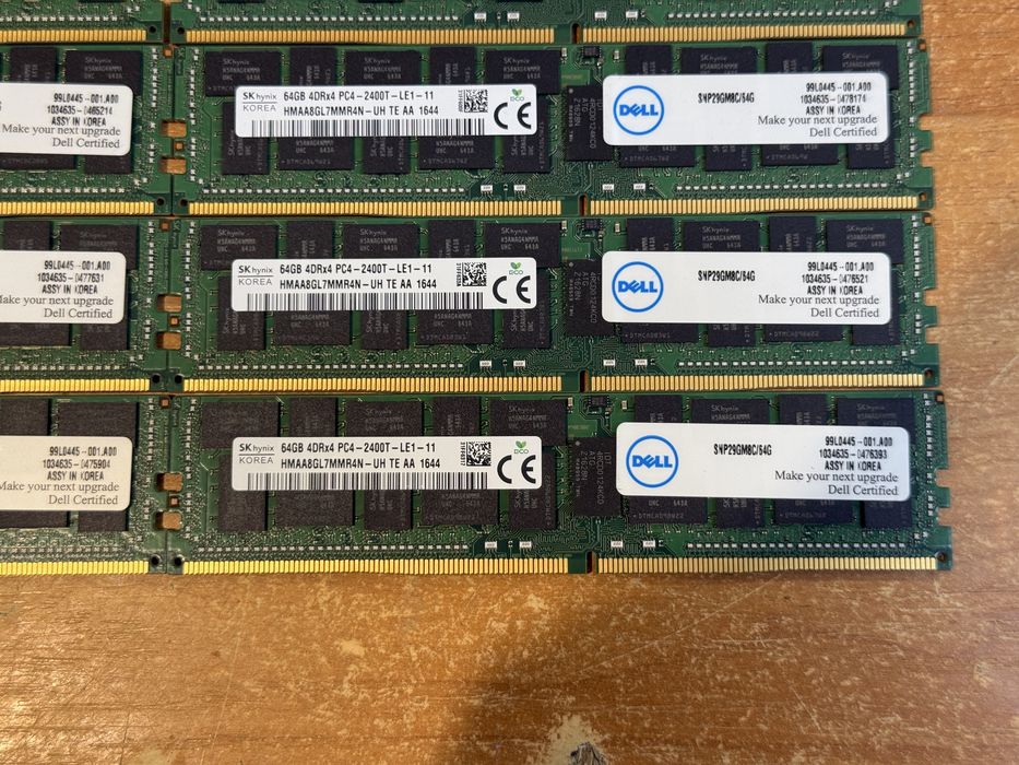 Серверная память 64Gb 4DRx4 DDR4 PC4-19200 - 2400T ECC REG