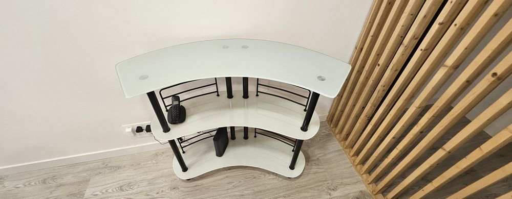 Mesa de apoio tampo vidro