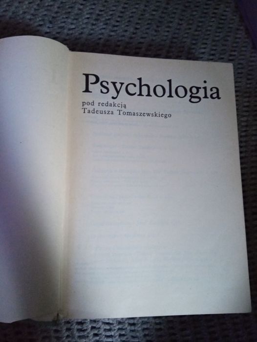Psychologia pod redakcją Tadeusza Tomaszewskiego
