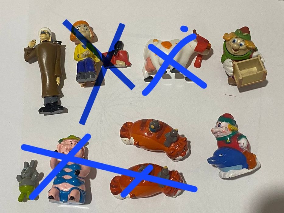 Игрушки из киндер из старых серий