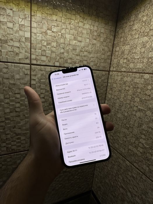 iPhone 13 Pro Max 256gb IOS 16 Neverlock Graphite АКБ 85%