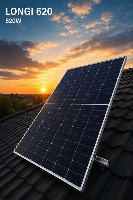 Сонячна панель Longi 620W Bifacial (двостороння) | Склад Кременчук |