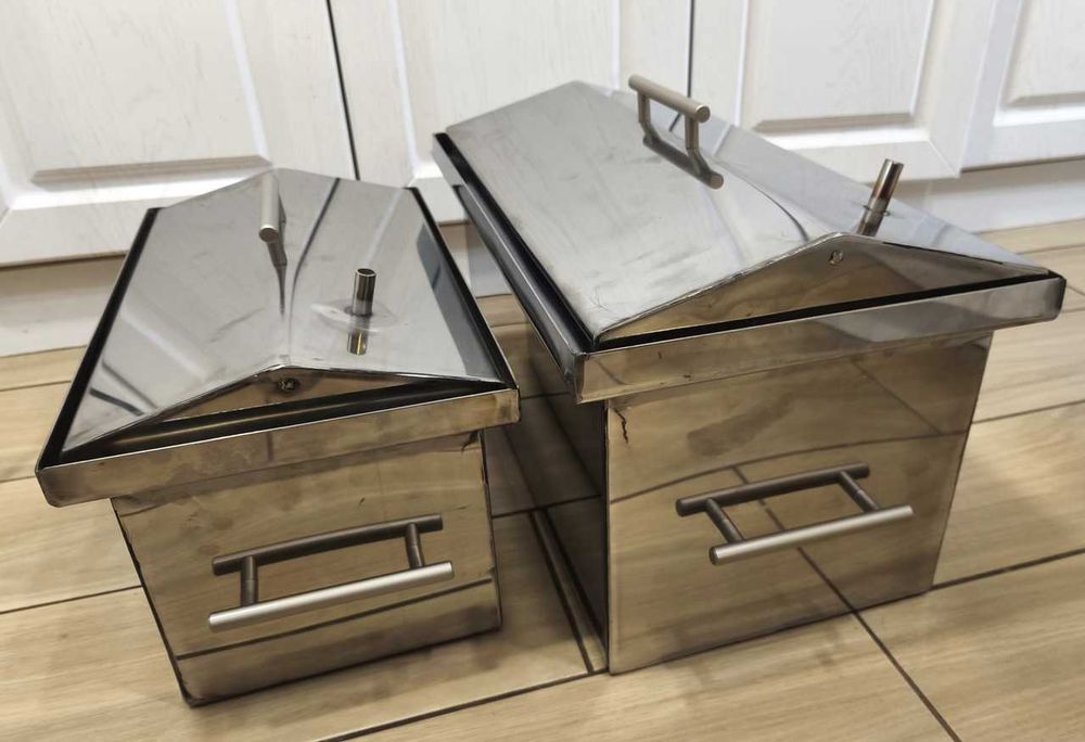 Коптильня нержавеющей стали с гидрозатвором Коптилка для копчения 2мм