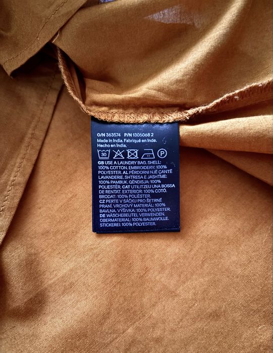 Бавовняна блуза з вишивкою H&M