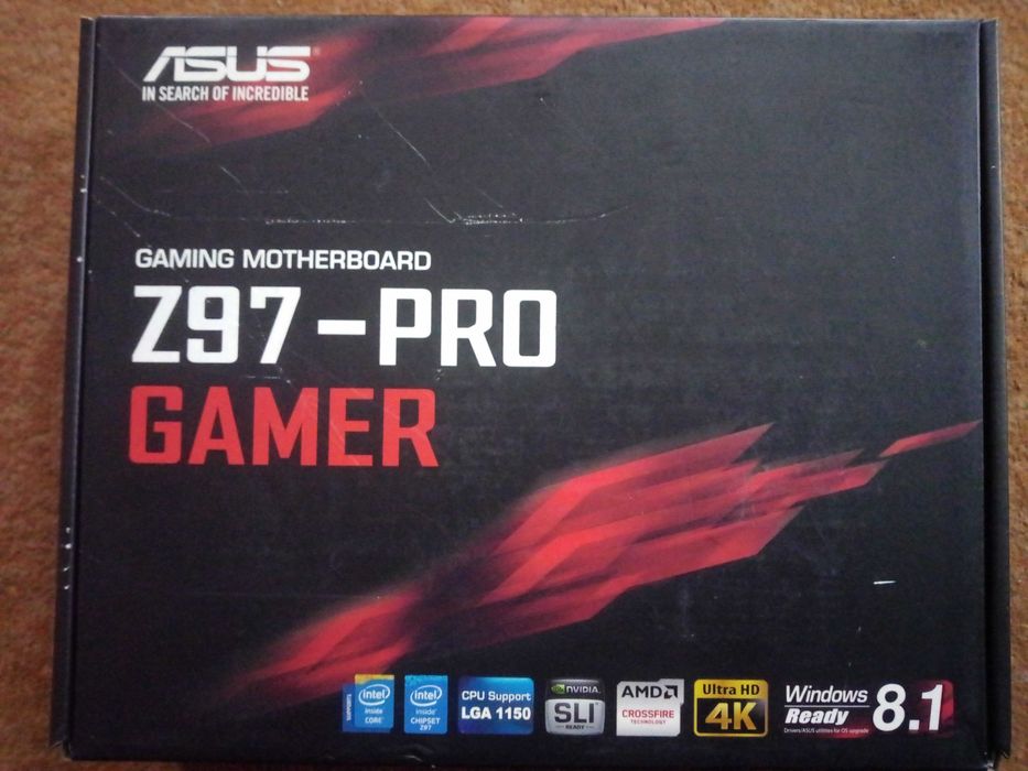 Материнская плата ASUS Z97 Pro Gamer . Комплект .