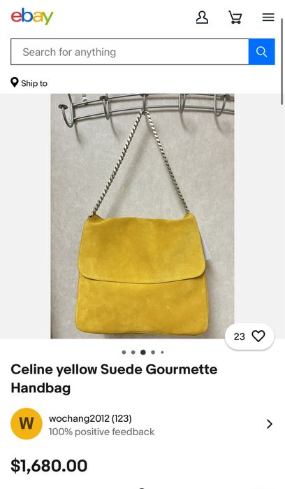 Сумка замшева  gourmete celine bag