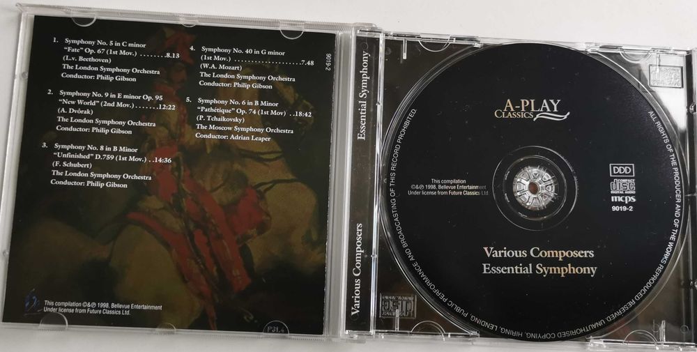 CD - Essential Simphony - Various Composers423158011753943041