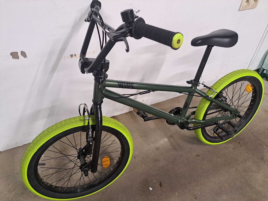 Rower bmx wipe 500 zielony