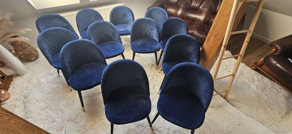 Krzesla 12 szt/ welur