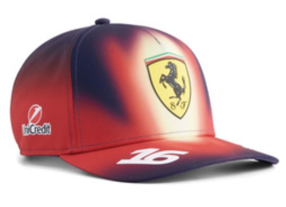 Czapka z daszkiem F1 Puma Ferrari  Charlesa Leclerca
