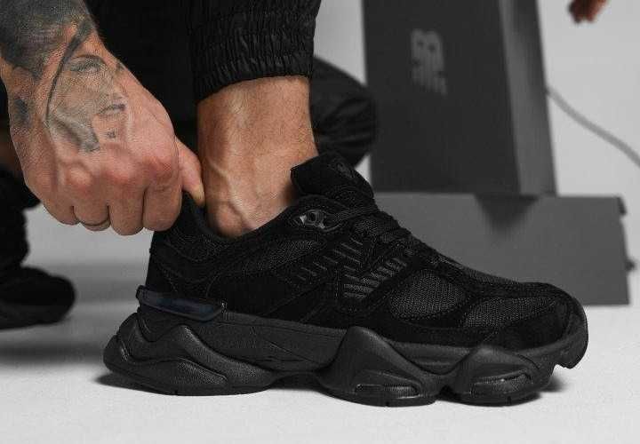 Кроссовки New Balance 9060 Triple Black/Чоловічі Нью Беланс/КросівкиNB