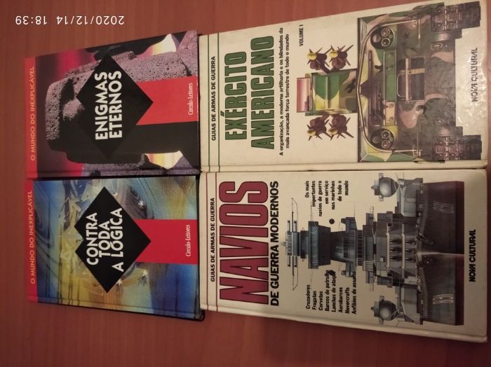 Livros Navios de guerra, Exército americano, Enigmas eternos, Contra