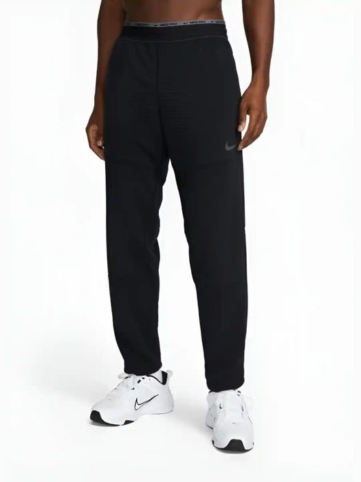 ПРЯМІ NIKE (M-L) Therma Dri-Fit чоловічі штани спортивні на флісі чорн