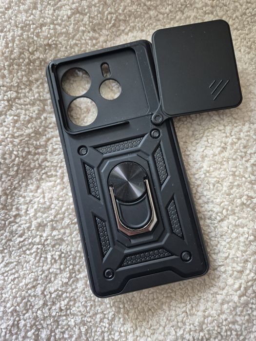 Etui Redmi Note 14 5G, pancerne, slide ring case
