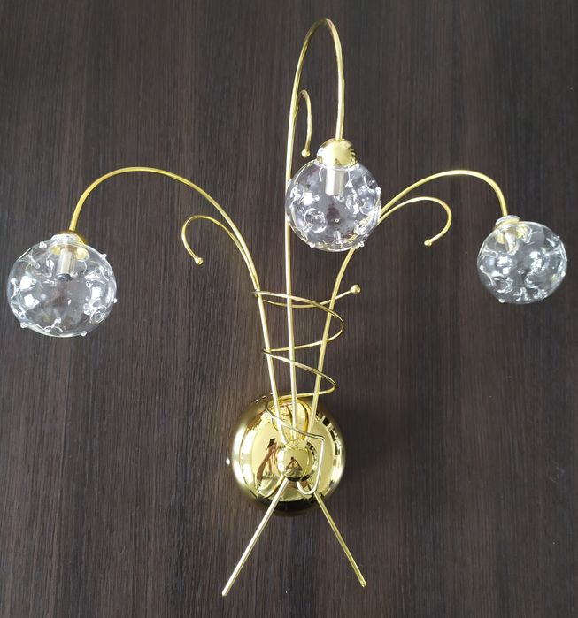 Okazja!!! Kinkiet złoty + szklane kule wyprzedaż!!!